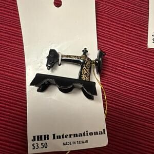 Vintage Dollhouse Miniature Metal Singer Sewing Machine JHB International #9042